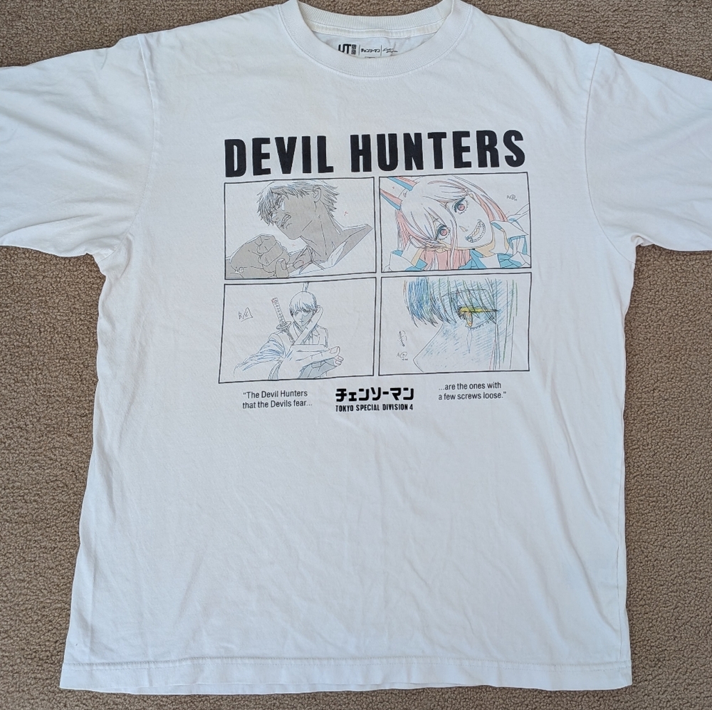 White Devil Hunters Graphic T-Shirt